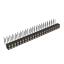 DS1002-09-2x22R13 гнездо цанговое угловое двухрядное для выводного монтажа; P=2,00x2,00мм; 2x22-конт.