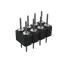 DS1004-2x4-F11 (PDLM-2x4 тип 1) вилка 2-х рядная прямая цанговая; P=2,54мм; 2x4-конт.