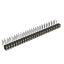 DS1002-09-2x27R13 гнездо цанговое угловое двухрядное для выводного монтажа; P=2,00x2,00мм; 2x27-конт.