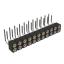 DS1002-09-2x11R13 гнездо цанговое угловое двухрядное для выводного монтажа; P=2,00x2,00мм; 2x11-конт.