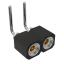 DS1002-09-1x02R13 гнездо цанговое угловое однорядное для выводного монтажа; P=2,00мм; 2-конт.