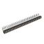 DS1002-09-2x29R13 гнездо цанговое угловое двухрядное для выводного монтажа; P=2,00x2,00мм; 2x29-конт.