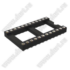 DS1002-04-24W13F панелька SMD цанговая; P=2,54мм; 24-конт.