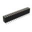 DS1002-08-2x16S13700 гнездо цанговое прямое двухрядное для поверхностного (SMD) монтажа; P=2,54x2,54мм; 2x16-конт.