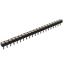 DS1002-05-1x2168 гнездо цанговое прямое однорядное для выводного монтажа; P=2,54мм; 21-конт.