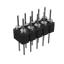 DS1004-2x5-F12 (PDLM-2x5 тип 2) вилка 2-х рядная прямая цанговая; P=2,54мм; 2x5-конт.