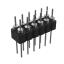 DS1004-2x6-F13 (PDLM-2x6 тип 3) вилка 2-х рядная прямая цанговая; P=2,54мм; 2x6-конт.