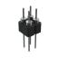 DS1004-2x2-F13 (PDLM-2x2 тип 3) вилка 2-х рядная прямая цанговая; P=2,54мм; 2x2-конт.