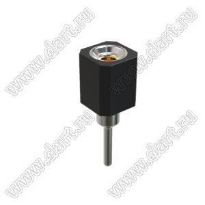 DS1002-02-1x016T1F6 (6831S-01) гнездо цанговое прямое однорядное для выводного монтажа; P=2,00мм; 1-конт.