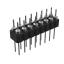 DS1004-2x8-F13 (PDLM-2x8 тип 3) вилка 2-х рядная прямая цанговая; P=2,54мм; 2x8-конт.