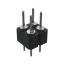 DS1004-2x2-F11 (PDLM-2x2 тип 1) вилка 2-х рядная прямая цанговая; P=2,54мм; 2x2-конт.