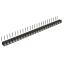 DS1002-09-1x25R13 гнездо цанговое угловое однорядное для выводного монтажа; P=2,00мм; 25-конт.
