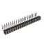 DS1002-09-2x19R13 гнездо цанговое угловое двухрядное для выводного монтажа; P=2,00x2,00мм; 2x19-конт.