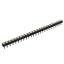 DS1002-05-1x2568 гнездо цанговое прямое однорядное для выводного монтажа; P=2,54мм; 25-конт.