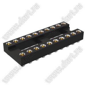 DS1002-04-20N13F панелька SMD цанговая; P=2,54мм; 20-конт.