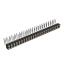 DS1002-09-2x24R13 гнездо цанговое угловое двухрядное для выводного монтажа; P=2,00x2,00мм; 2x24-конт.