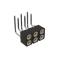 DS1002-09-2x03R13 гнездо цанговое угловое двухрядное для выводного монтажа; P=2,00x2,00мм; 2x3-конт.