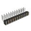 DS1002-09-2x12R13 гнездо цанговое угловое двухрядное для выводного монтажа; P=2,00x2,00мм; 2x12-конт.
