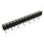 DS1002-01-1x14S13R2 (SCSL-014SMT, PBSM-1x14SMT) гнездо цанговое прямое однорядное для поверхностного (SMD) монтажа; P=2,54мм; 14-конт.