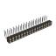 DS1002-09-2x17R13 гнездо цанговое угловое двухрядное для выводного монтажа; P=2,00x2,00мм; 2x17-конт.