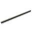 DS1002-05-1x2868 гнездо цанговое прямое однорядное для выводного монтажа; P=2,54мм; 28-конт.