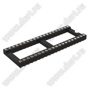 DS1002-04-40W13F панелька SMD цанговая; P=2,54мм; 40-конт.