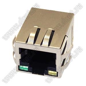 J00-0065NL модульный Ethernet разъем; TX=10:1; RX=10:1; левый: зеленый/правый: желтый