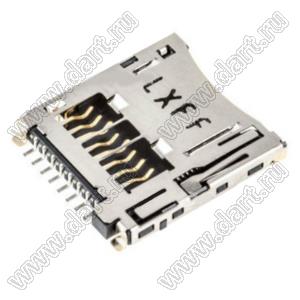 502774-0891 Molex держатель micro-SD карты (8+1 конт,) для поверхностного монтажа