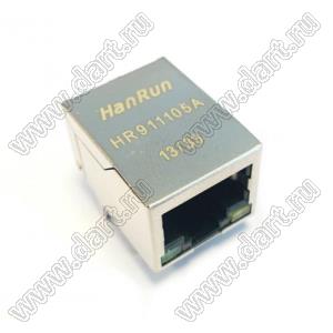 HR911105A разъем RJ-45 с фильтром и светодиодами