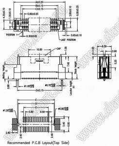 BL3711-M030080G0FR01 вилка SMD; 30-конт.; H=8,00мм