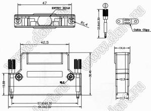 BL6330-M100SSG0MNA02 вилка прямая SCSI HPDB DB; 100-конт.