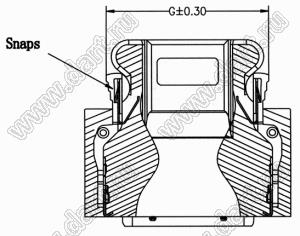 BL6331-M03-H050 корпус для вилки SCSI; 50-конт.