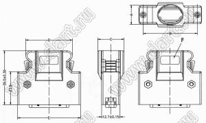 BL6331-M03-H026 корпус для вилки SCSI; 26-конт.