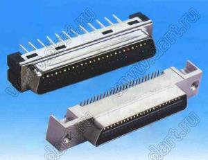 BL6300-M040M1DG0MN3 вилка SCSI SMT с направляющей для ручного монтажа в плату; 40-конт.; резьба M2.6