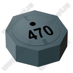 SRU5028-470Y дроссель SMD экранированный; L=47,0мкГн (при 100 кГц); Iн=0,70А