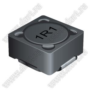 SRR1280-1R1Y дроссель SMD экранированный; L=1,1мкГн (при 100 кГц); Iн=10,20А