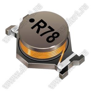 SDR2207-R78ML дроссель SMD неэкранированный; L=0,78мкГн; Q=30; Iн=15А