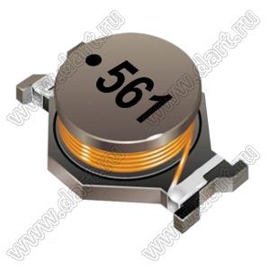 SDR2207-561KL дроссель SMD неэкранированный; L=560мкГн; Q=18; Iн=0,8А