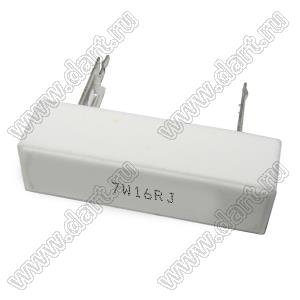 SQZ 7W 16R J (5%) резистор керамический; 7Вт; 16(Ом); 5%