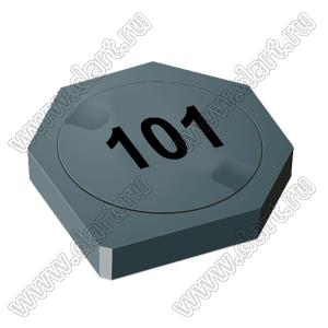 SRU3028-101Y дроссель SMD экранированный; L=100,0мкГн (при 100 кГц); Iн=0,19А