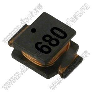 SDR0703-680KL дроссель SMD неэкранированный; L=68мкГн; Q=18; Iн=0,38А