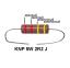 KNP 5W 2R2 J резистор проволочный; 5 Вт; 2,2(Ом); 5%