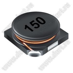 SDR1030-150M дроссель SMD неэкранированный; L=15мкГн; Q=18; Iн=1,65А