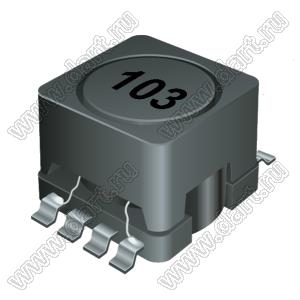 SRR0908-103YL дроссель SMD экранированный; L=10000мкГн (при 1 кГц); Iн=0,09А