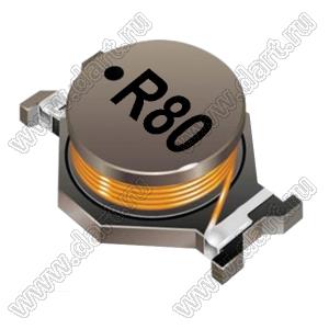 SDR2207-R80ML дроссель SMD неэкранированный; L=0,8мкГн; Q=30; Iн=16А