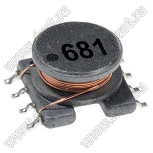 SDR0906-681KL дроссель SMD неэкранированный; L=680мкГн; Q=15; Iн=0,28А