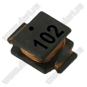 SDR0703-102KL дроссель SMD неэкранированный; L=1000мкГн; Q=30; Iн=0,08А