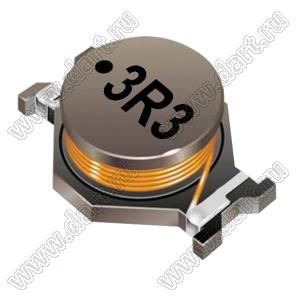 SDR2207-3R3ML дроссель SMD неэкранированный; L=3,3мкГн; Q=38; Iн=9А