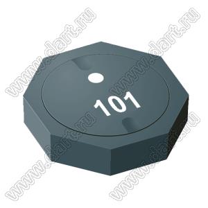 SRU6018-101Y дроссель SMD экранированный; L=100мкГн (при 100 кГц); Iн=0,5А