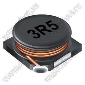 SDR7030-3R5M дроссель SMD неэкранированный; L=3,5мкГн; Iн=2,2А